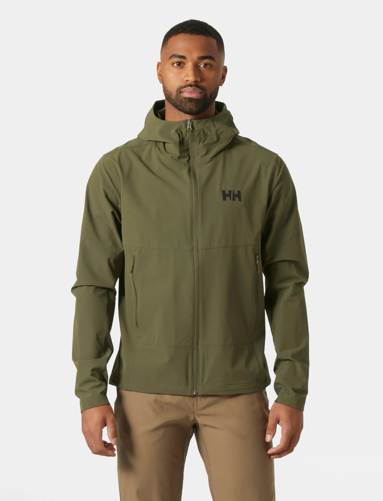 Helly Hansen Blaze Softshell Hood, XL, Khaki green, Sport > Sportsjakker, Herre