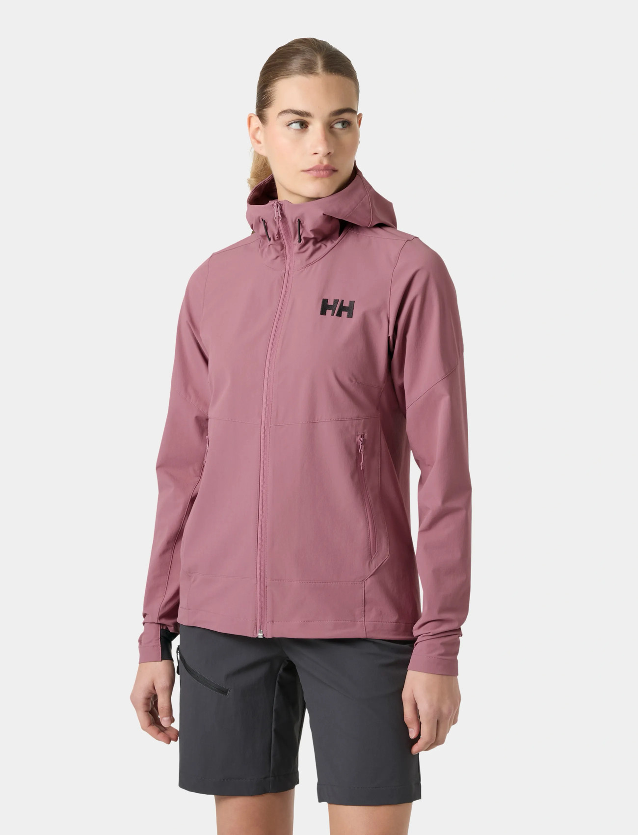 Helly Hansen W Blaze Softshell Hood, L, Pink, Sport > Sportsjakker, Dame