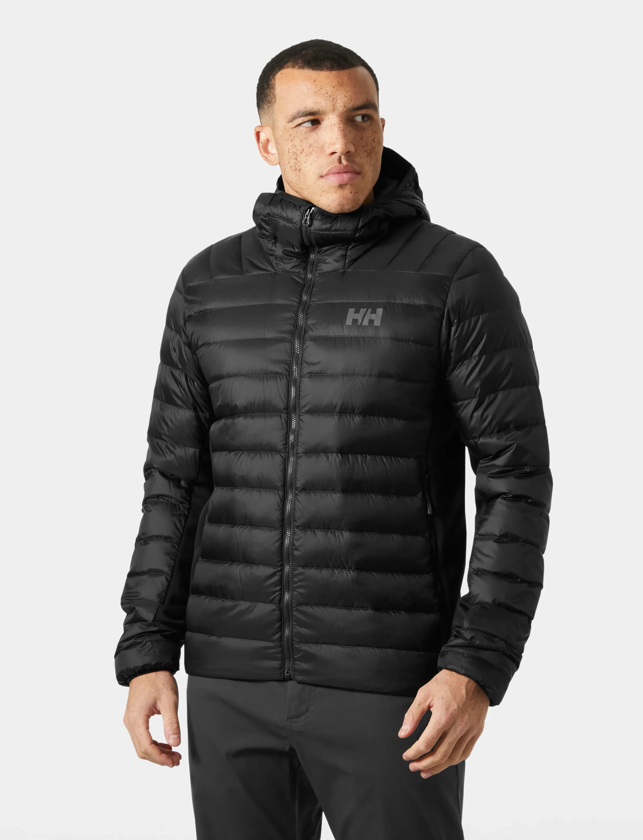 Helly Hansen Verglas Down Hybrid Hood 2.0, L, Black, Sport Jackets > Sport Padded Jackets, Herre