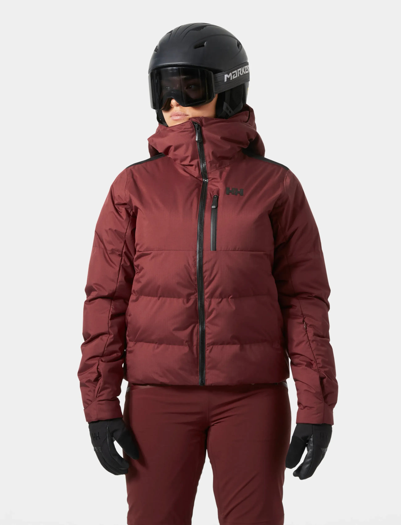Helly Hansen W Kvitfjell Race Puffy Jacket, XS, Burgundy, Sport Jackets > Sport Padded Jackets, Dame
