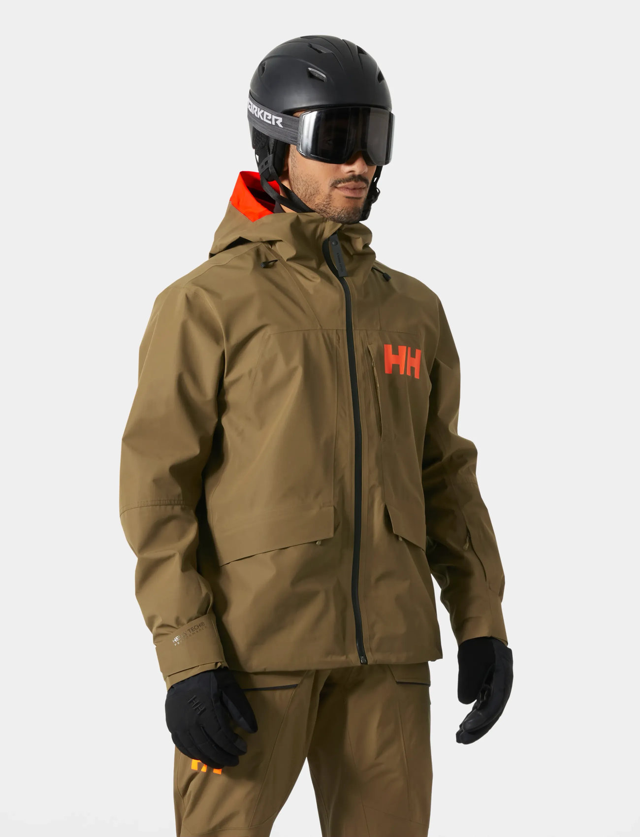 Helly Hansen Emiko Shell Jacket, XL, Brown, Sport Jackets > Sport Ski Jackets, Herre