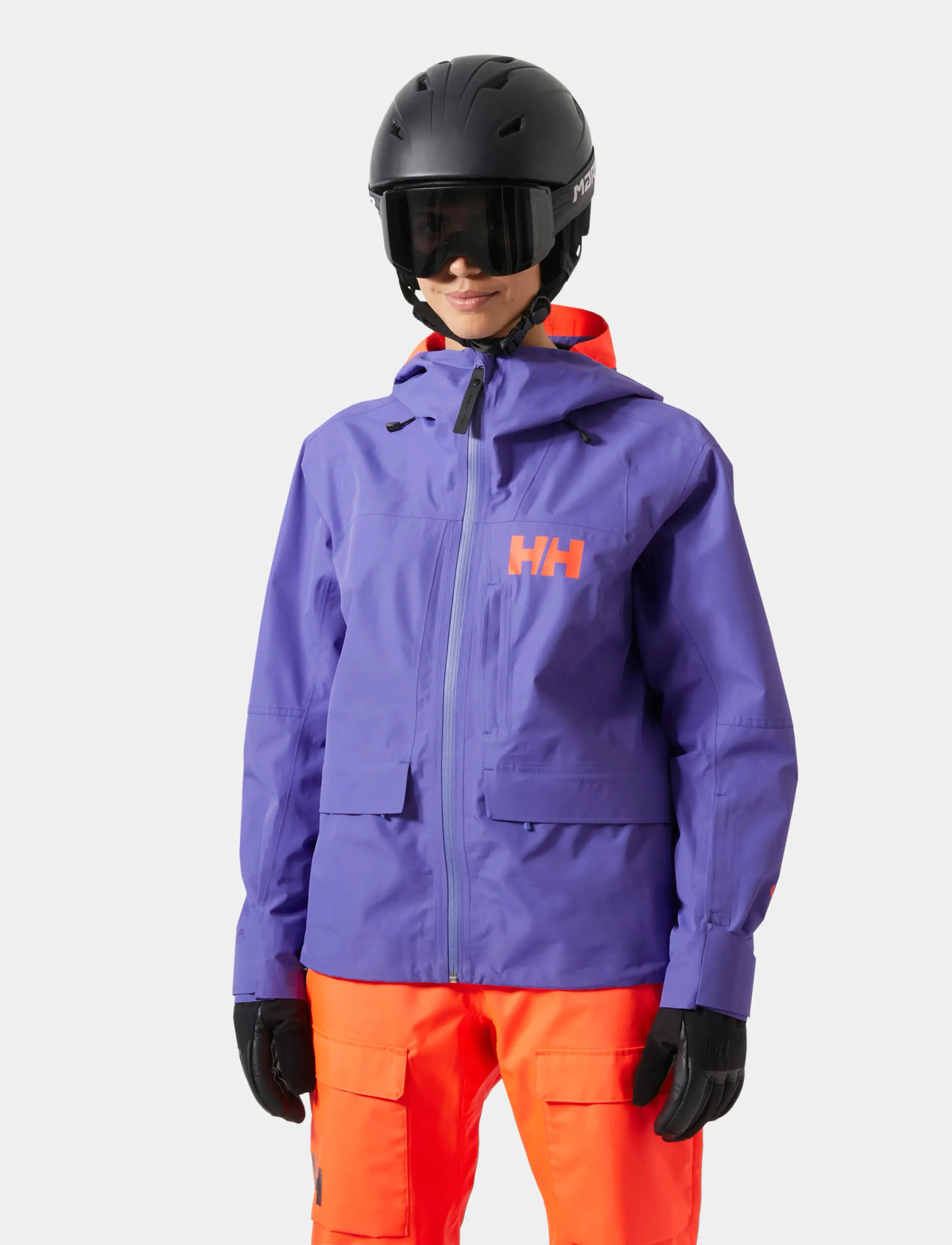 Helly Hansen W Emiko Shell Jacket, XL, Purple, Sport Jackets > Sport Ski Jackets, Dame