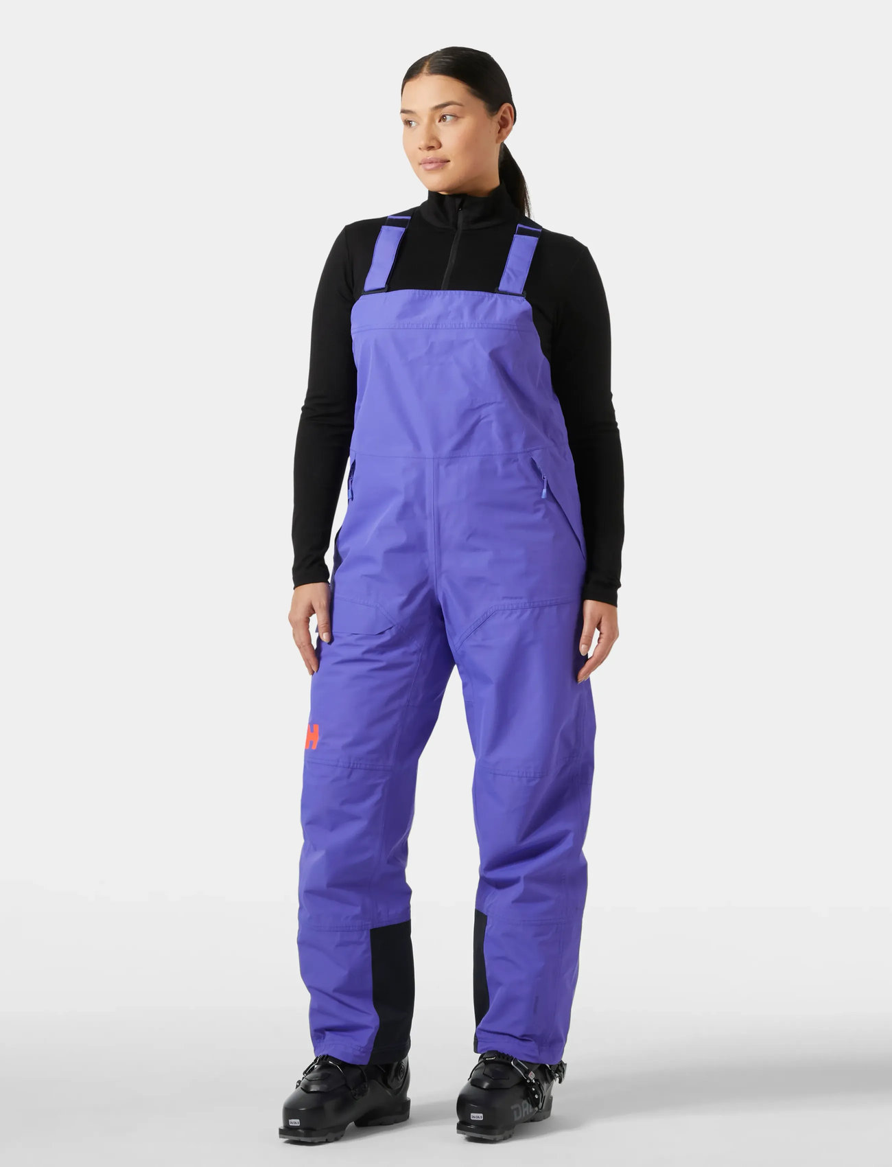 Helly Hansen W Emiko Shell Bib Pant, L, Purple, Sport Overtøj > Sport Ski Pants, Dame