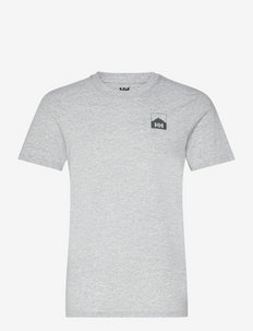 NORD GRAPHIC HH T-SHIRT - t-shirts - 949 grey melang