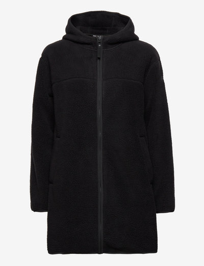 W MAUD PILE JACKET - sweatshirts & hoodies - 990 black