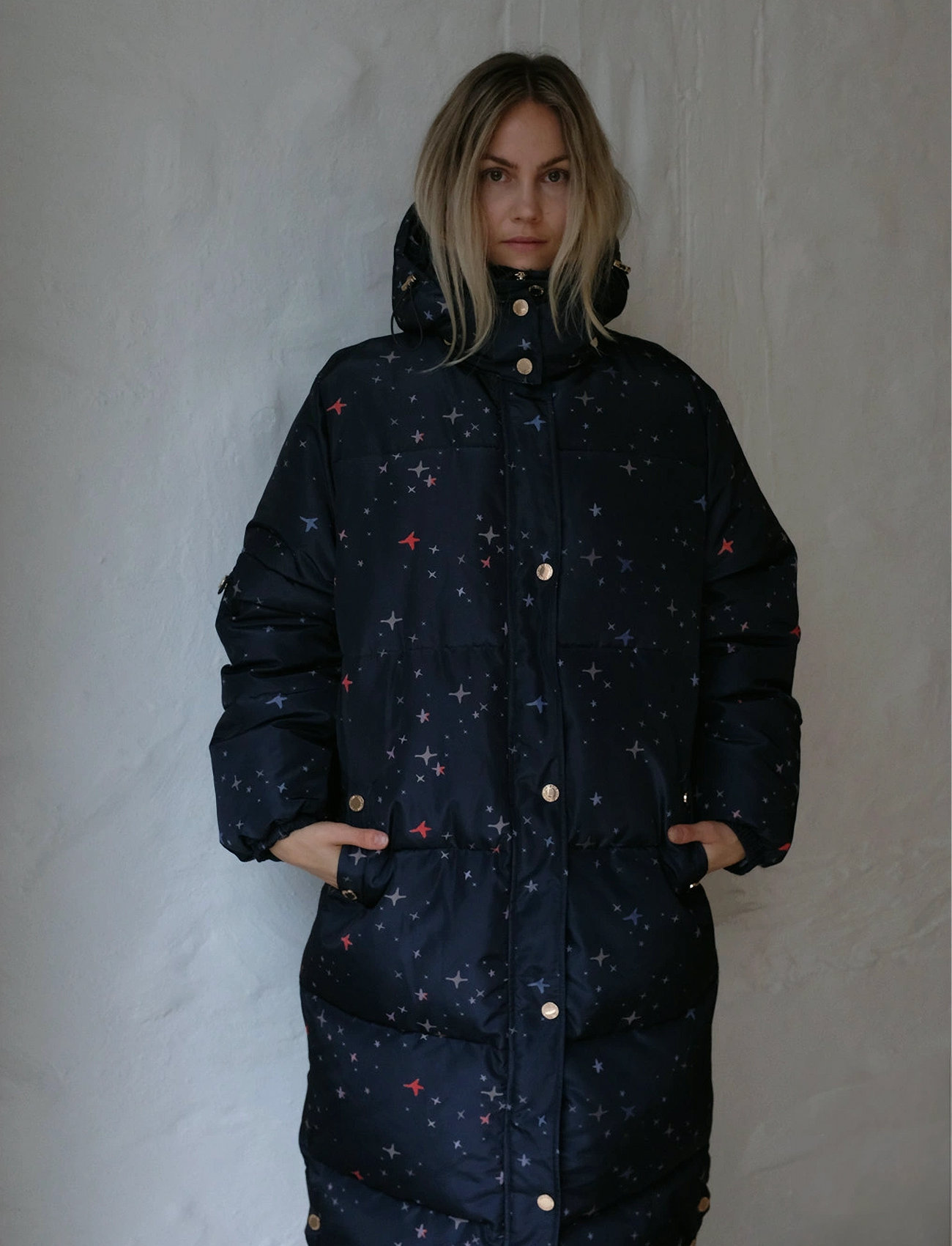 Helmstedt Alma Jacket, L, Navy, Frakker > Vatterede Frakker, Dame