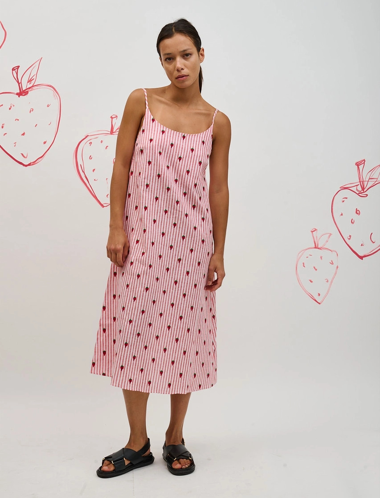 Helmstedt Leva Dress, S, Red, Kjoler > Sommerkjoler, Dame