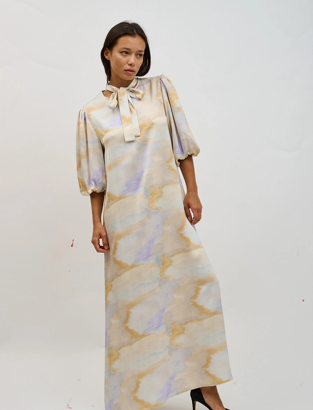 Helmstedt Camilla Dress, XS, Yellow, Designere > Maxi Dress, Dame