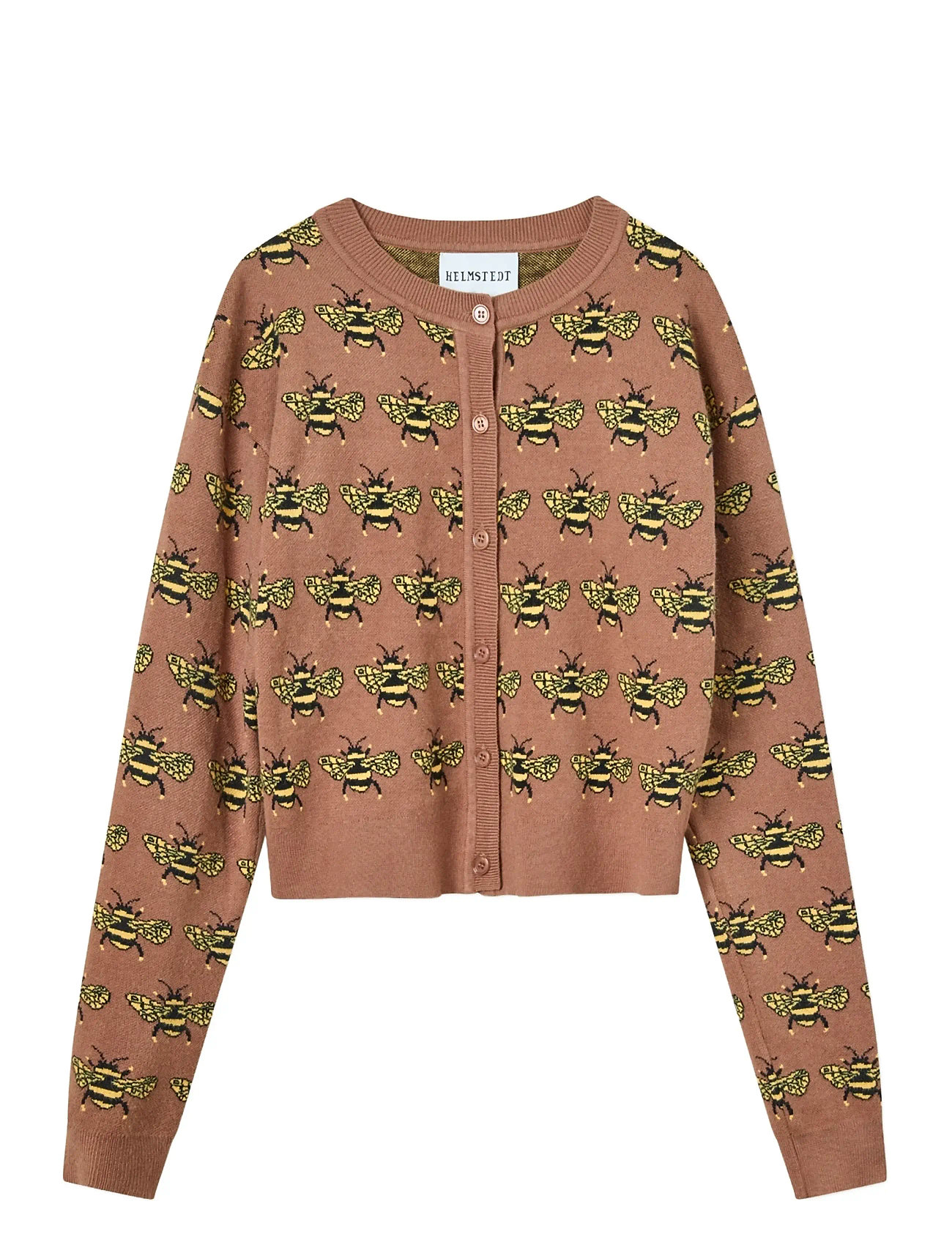 Helmstedt Lilly Cardigan, M, Brown, Strik > Cardigans, Dame
