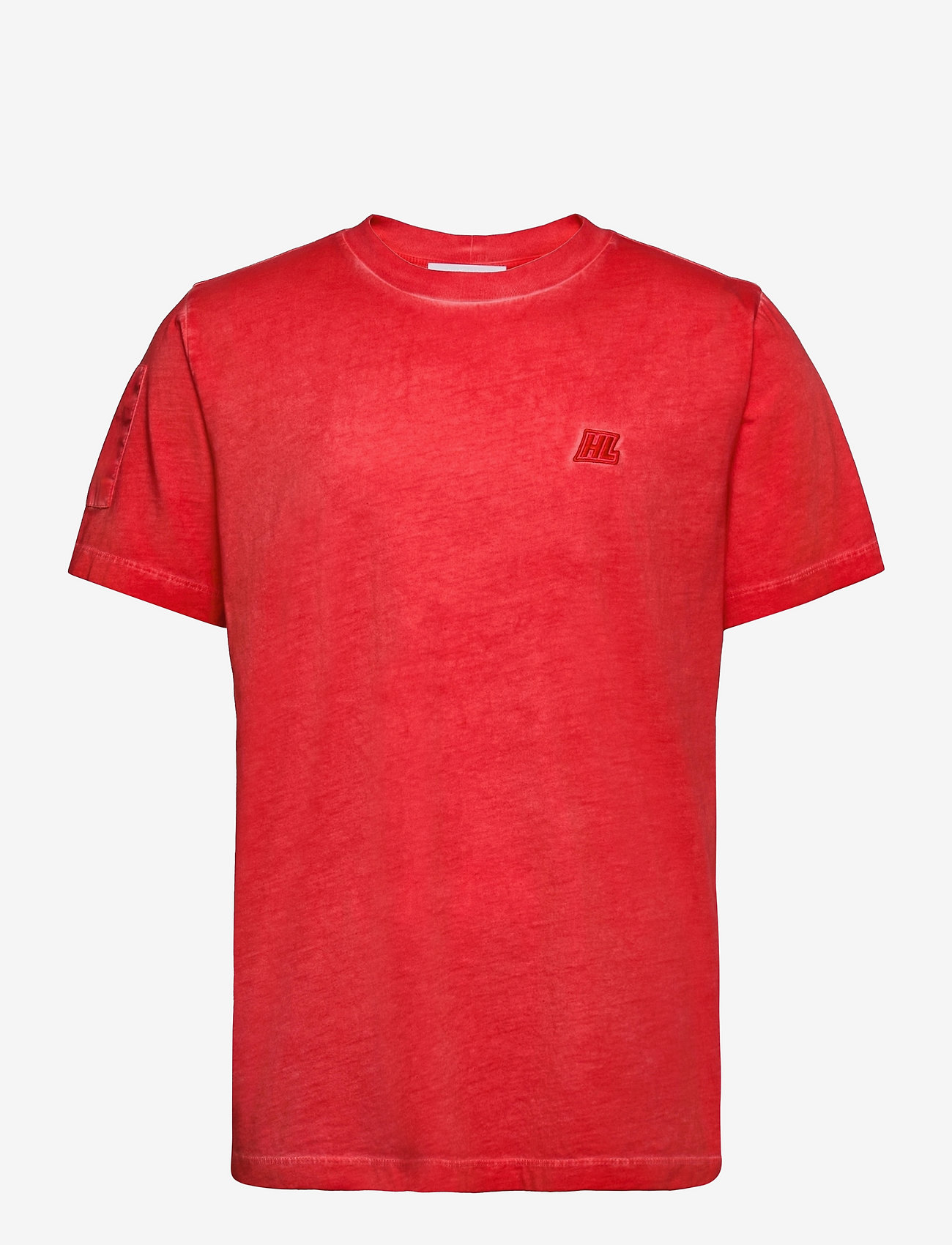 red helmut lang shirt