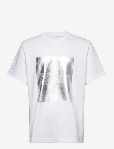 SILVER TEE.METALLIC - t-shirts mit druck - white