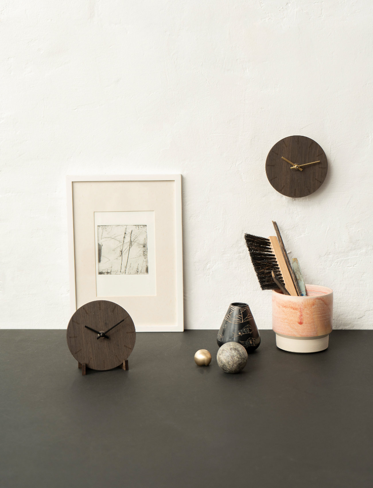 Hemverk Dark Oak, Ø12, Brown, Ure > Vægure, Unisex
