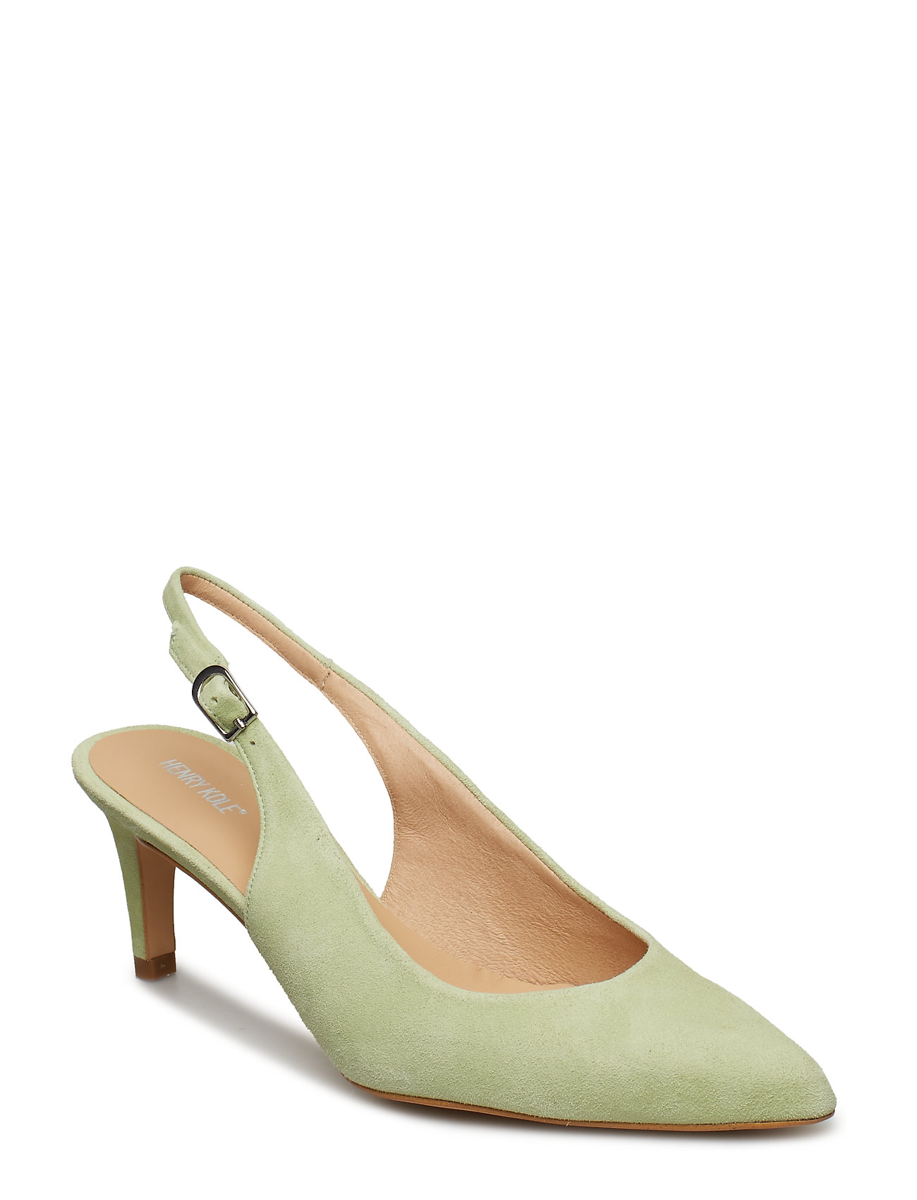 Lisa Suede Black Schoenen Met Hakken Pumps Slingbacks Beige Henry Kole henry kole kopen in de aanbieding