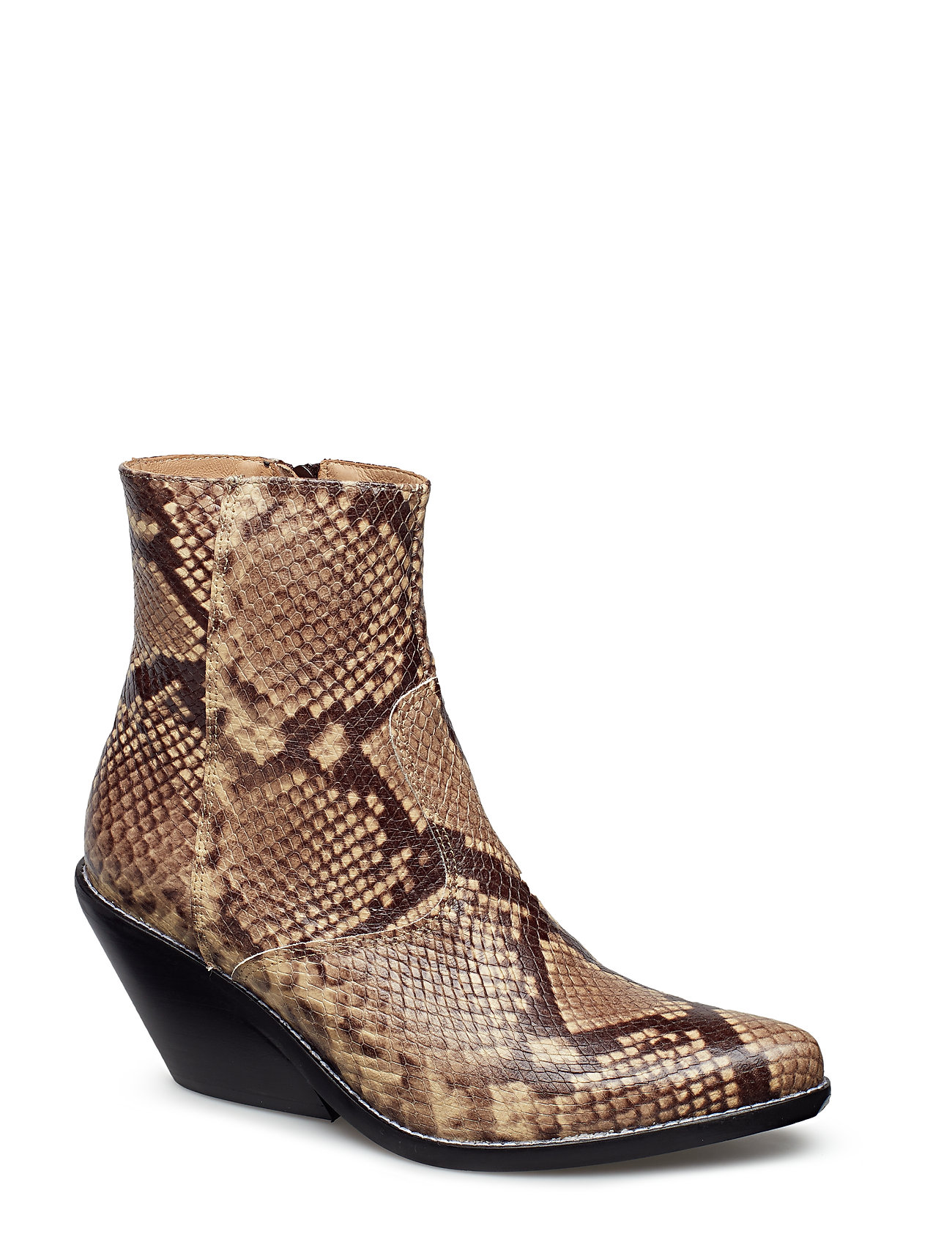 Evie Ankle Boots Met Hak Bruin Henry Kole henry kole kopen in de aanbieding