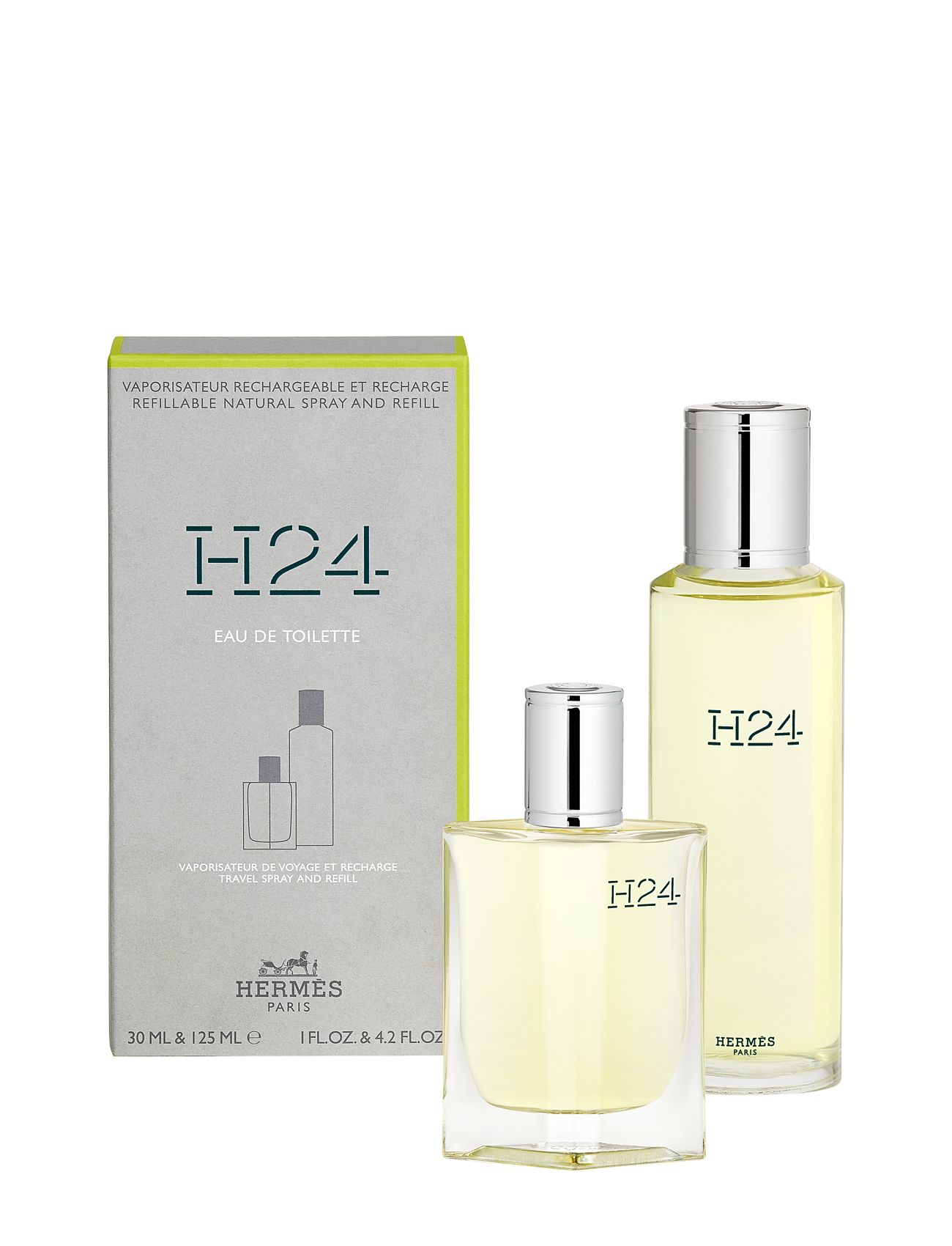 H24 Edt Refill Spray + Bottle Refill Parfym Eau De Parfum Nude HERMÈS