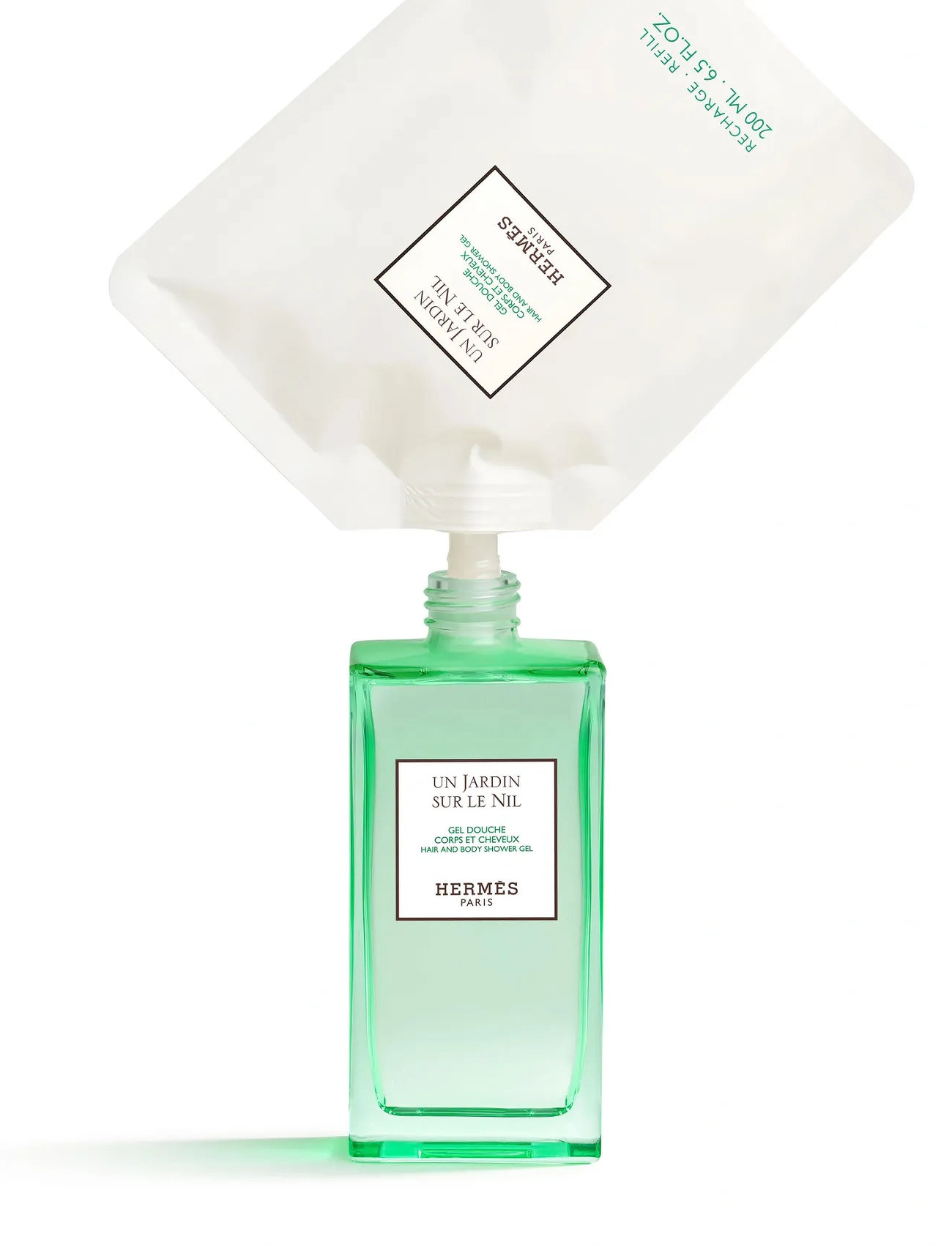 HERMÈS Un Jardin Sur Le Nil, Hair And Body Shower Gel Refill, 200 ml, Nude, Body > Body Care Refill, Dame