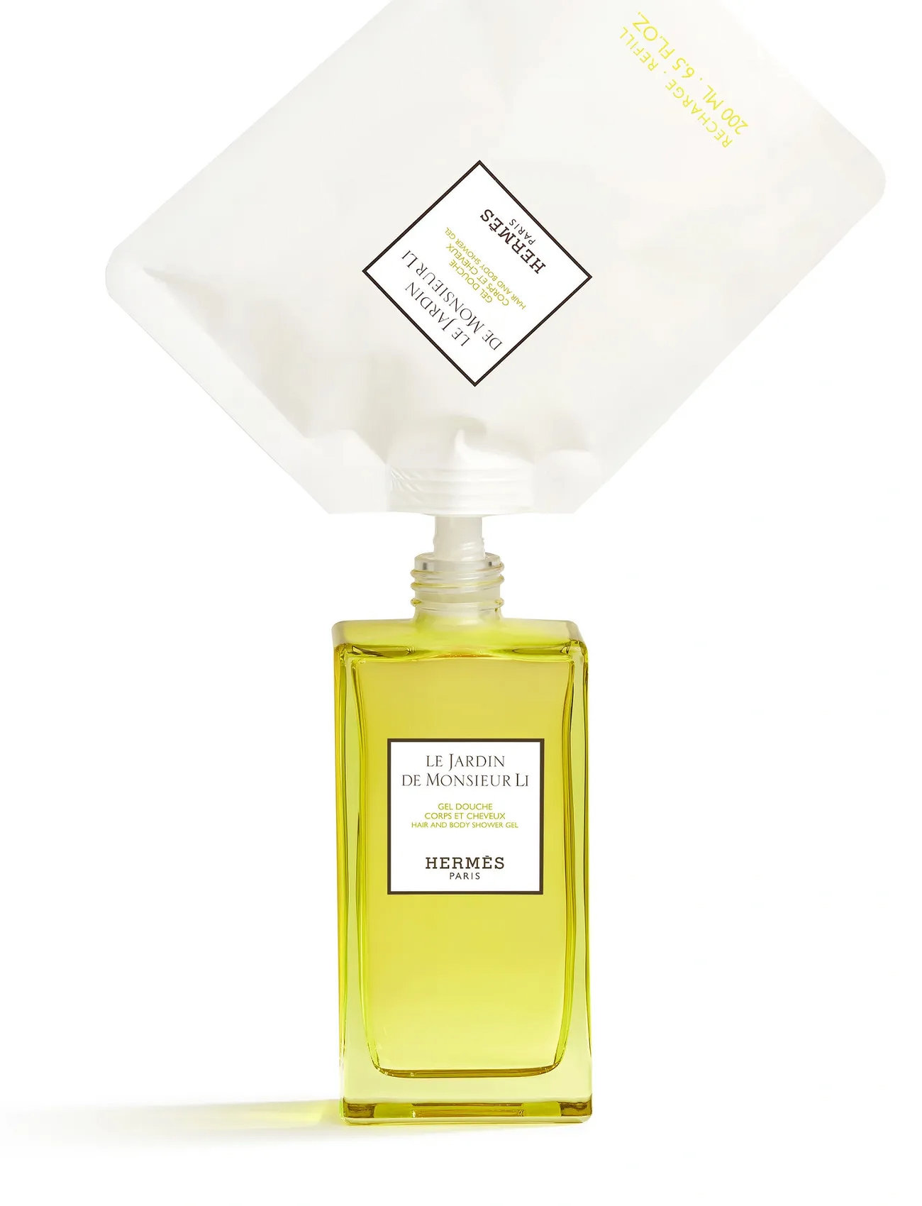 HERMÈS Le Jardin De Monsieur Li, Hair And Body Shower Gel Refill, 200 ml, White, Body > Body Care Refill, Dame