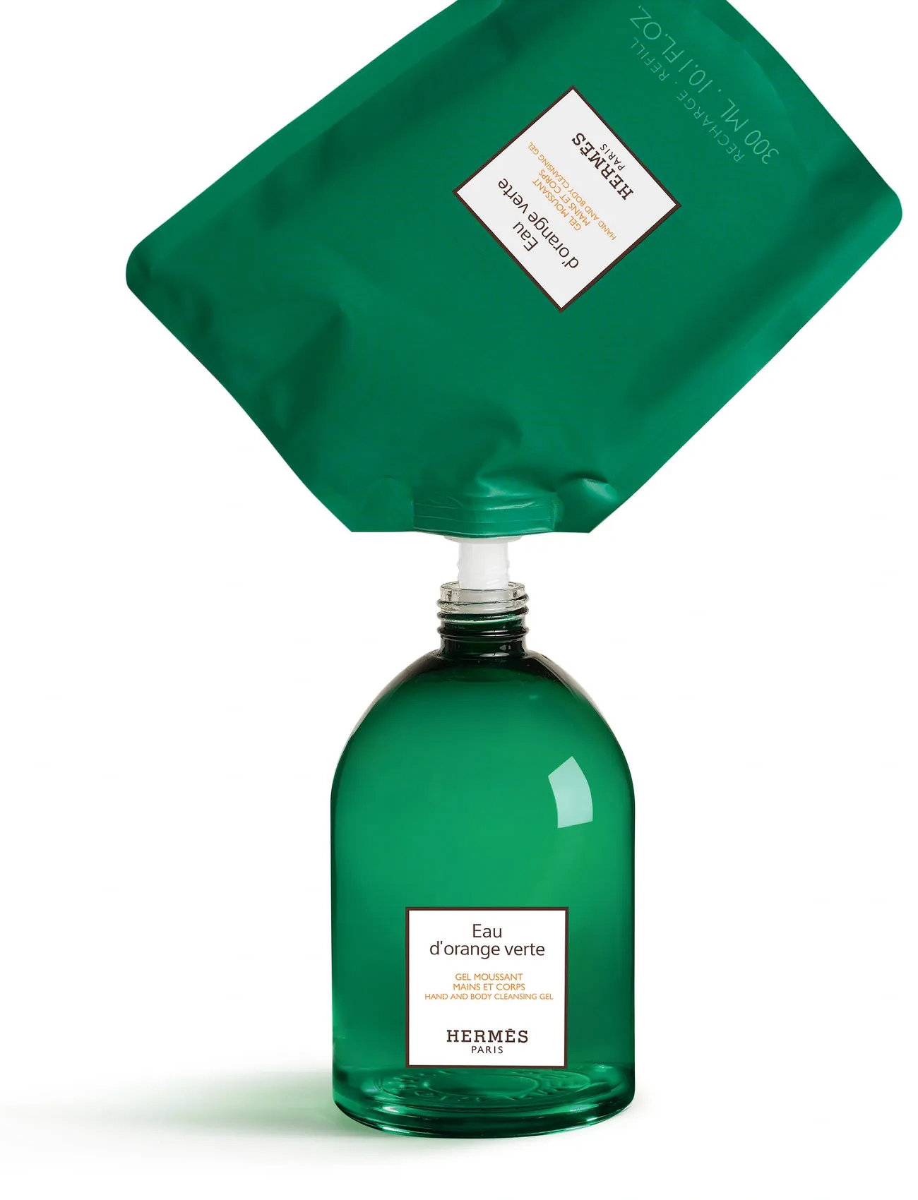 HERMÈS Eau D’orange Verte, Hand And Body Cleansing Gel Refill, 300 ml, Nude, Krop > Bad Og Brusebad, Dame