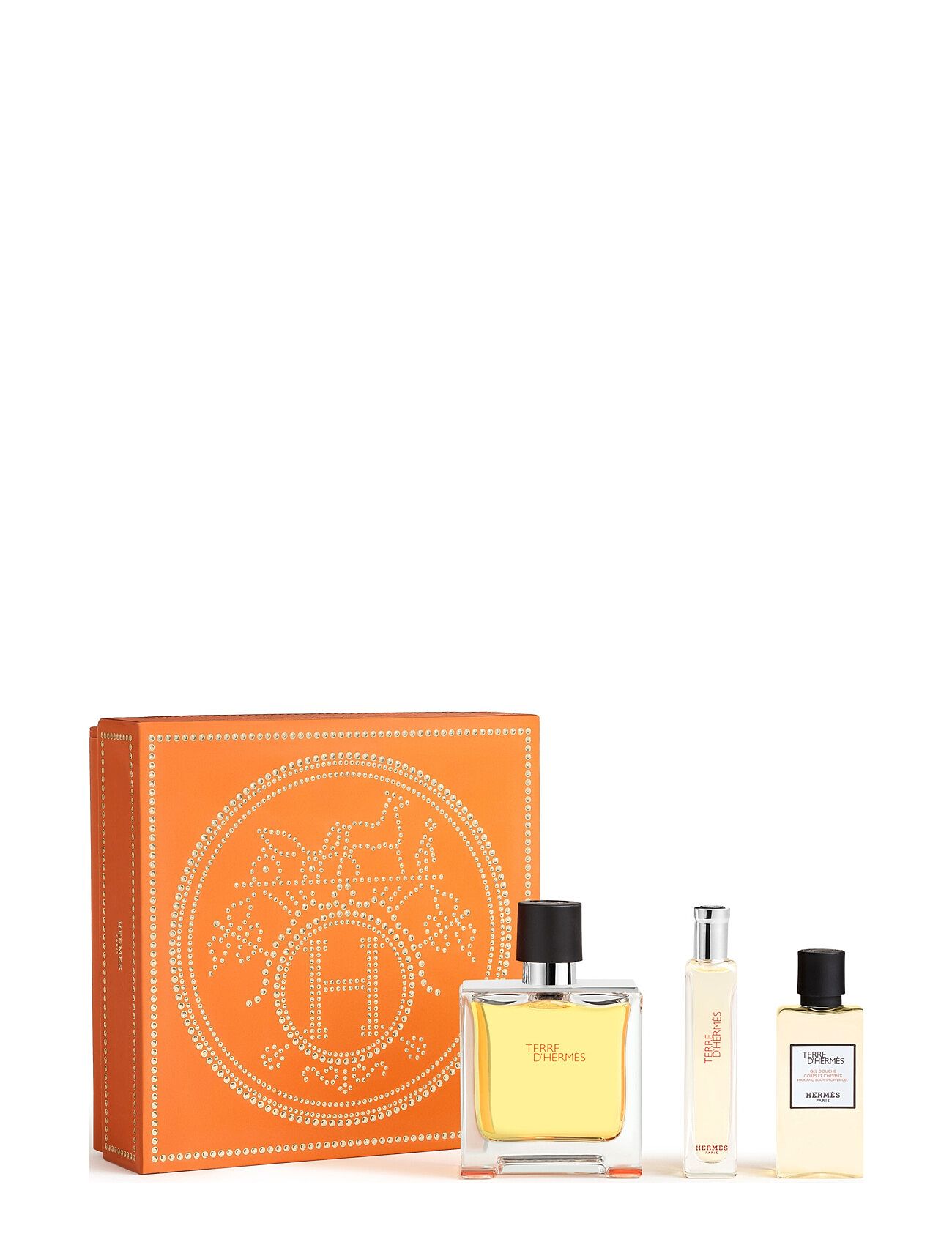 Terre D'hermès Pp Set 75Ml + 15Ml + Hbsg 40Ml Feh24 Beauty Men All Sets Nude HERMÈS