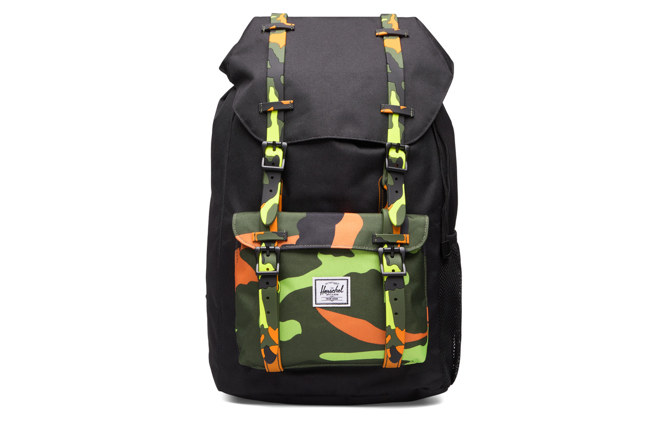 Herschel Herschel Little America Youth Black Neon Camo 71 50 Large Selection Of Outlet Styles Booztlet Com