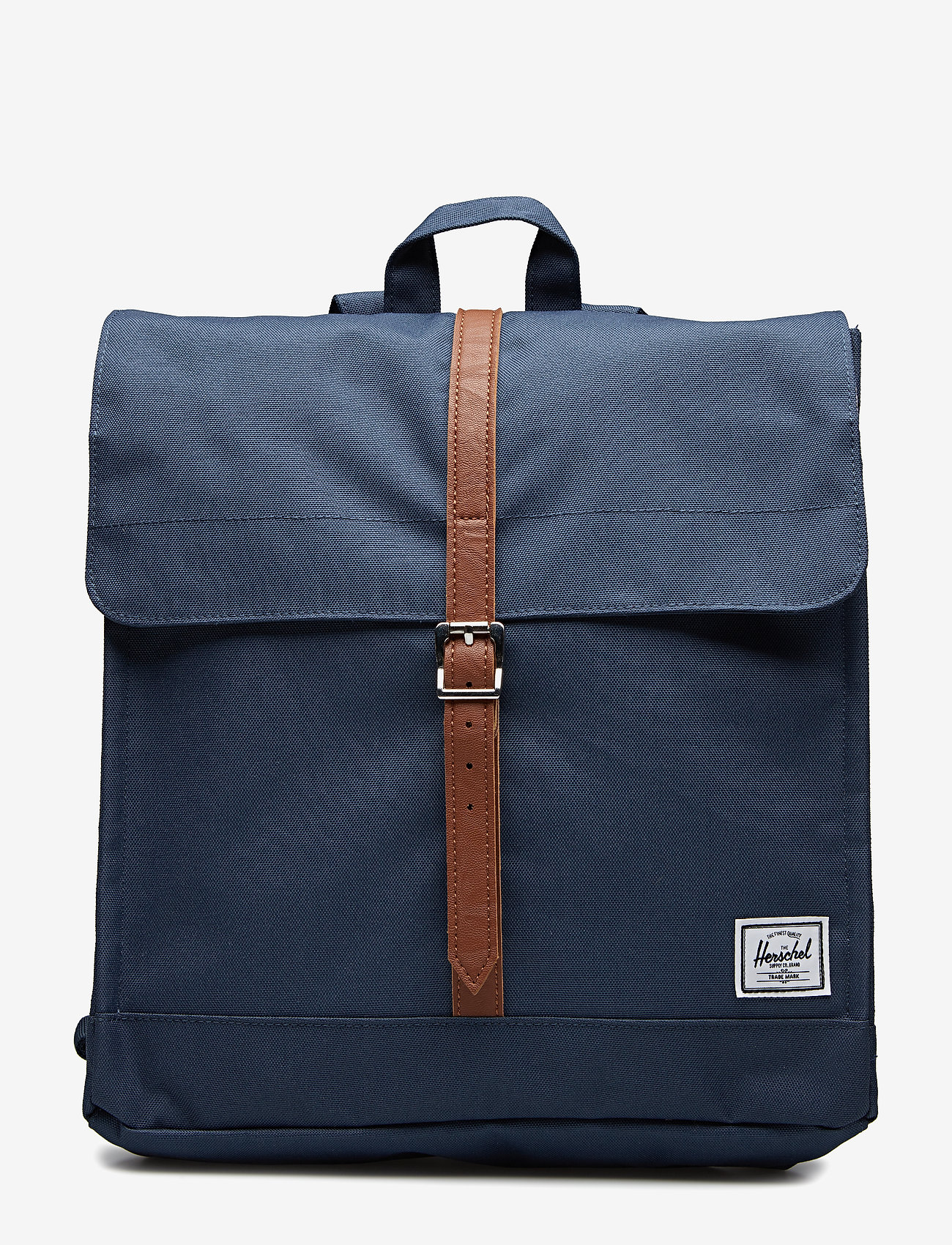 Herschel - City Mid Volume - bags - navy/tan synthetic leather - 0