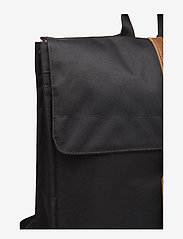 Herschel - City Mid Volume - bags - black/tan synthetic leather - 4