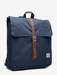 Herschel - City Mid Volume - bags - navy/tan synthetic leather - 2