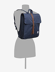 Herschel - City Mid Volume - bags - navy/tan synthetic leather - 6
