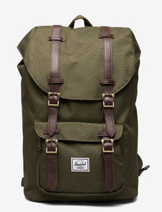 Herschel Little America Mid-Volume - torby - ivy green/chicory coffee