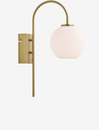 Wall lamp Ballon single - vägglampor - satin brass