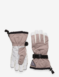 Powder Gauntlet - 5 finger - finger gloves - beige