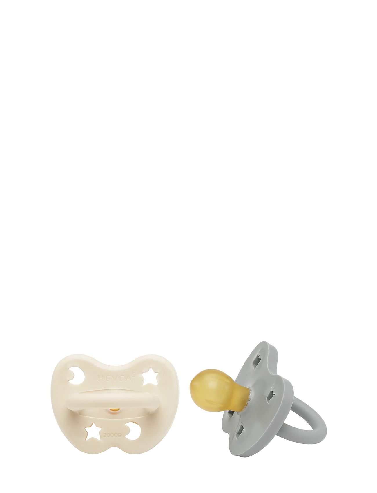 Two-Pack Round Pacifier 3-36 Months Patterned HEVEA