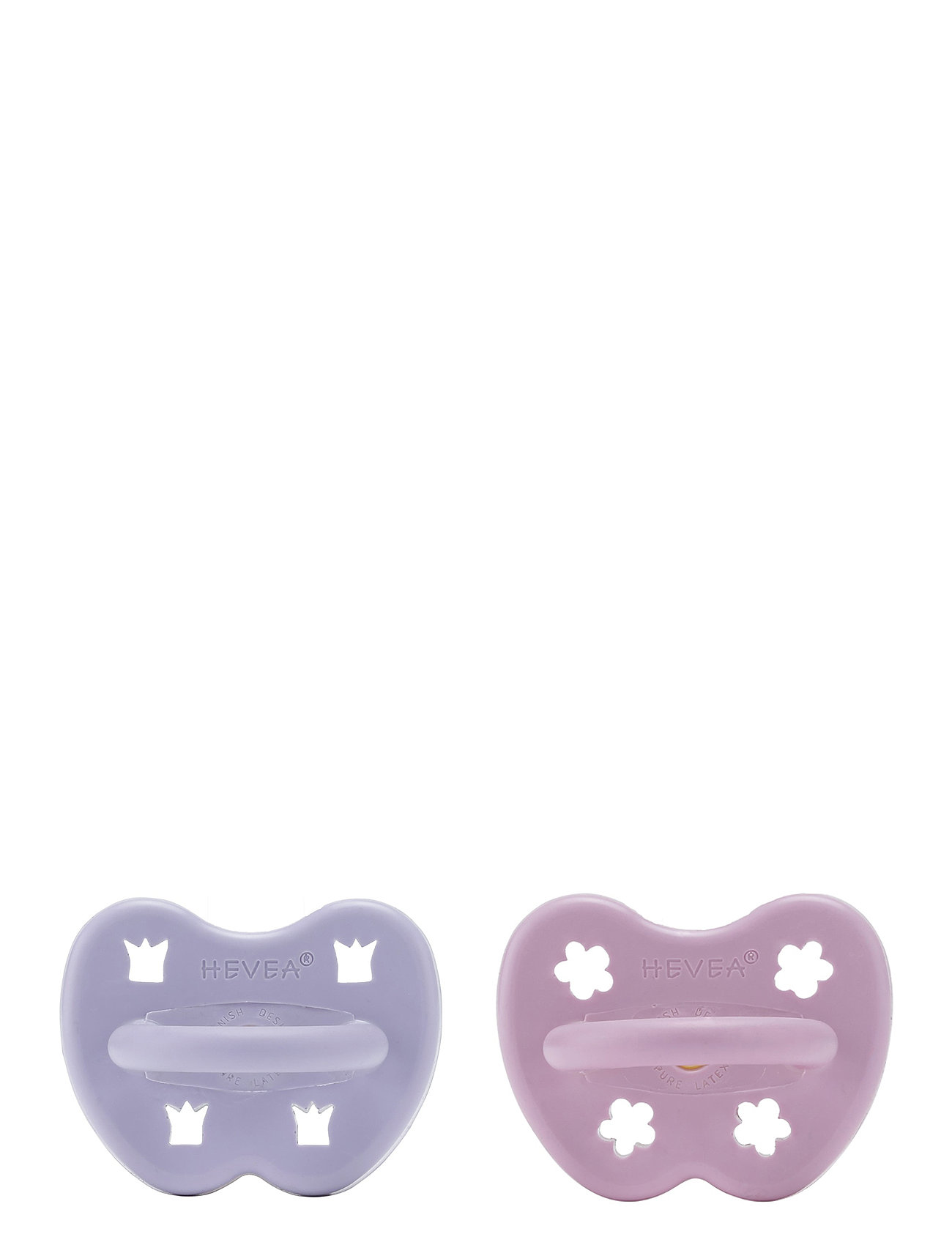 Hevea Pacifier 3-36 Months Round, 2 Pack Pink HEVEA