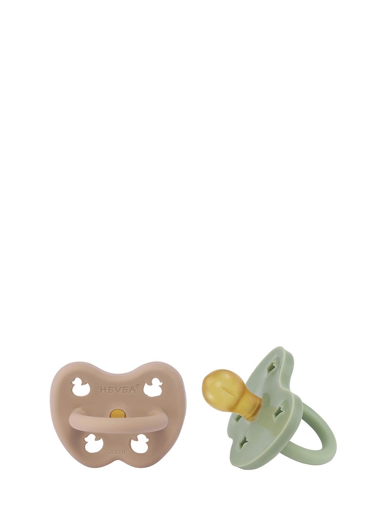 Hevea Pacifier 3-36 Months Roundc, 2 Pack Patterned HEVEA