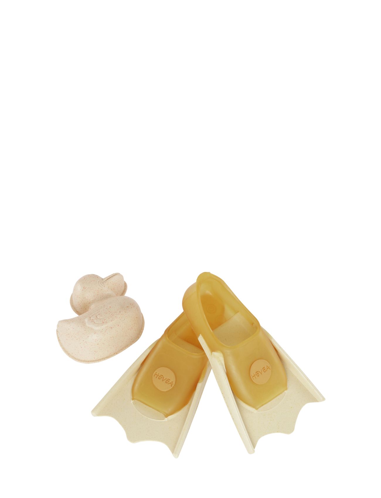 Baby Swimming Fins Duchshaped Upcycled Yellow HEVEA