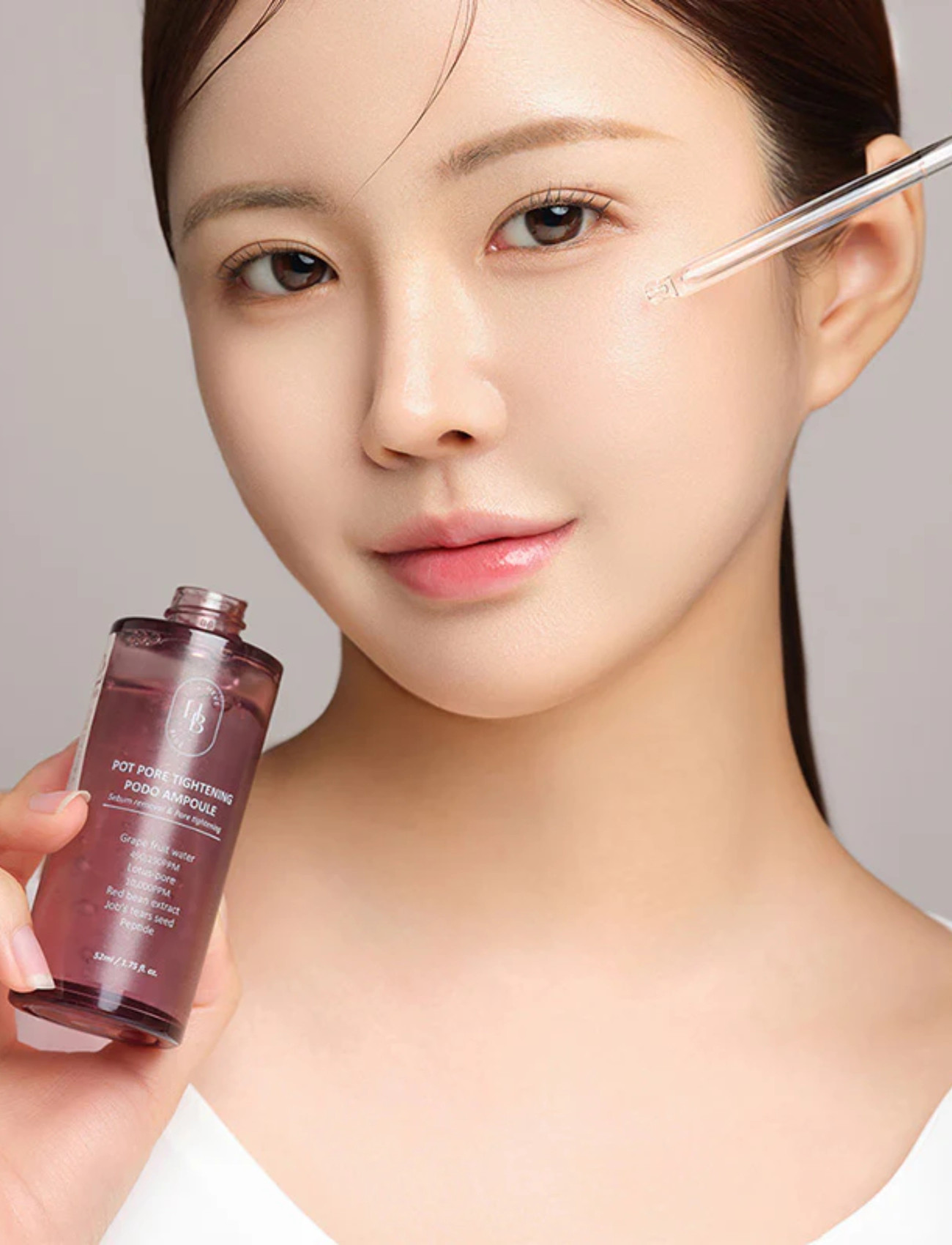 Heveblue Pot Pore Tightening Podo Ampoule, 52 ml, Pink, Ansigtsmasker > Detox-Maske, Dame
