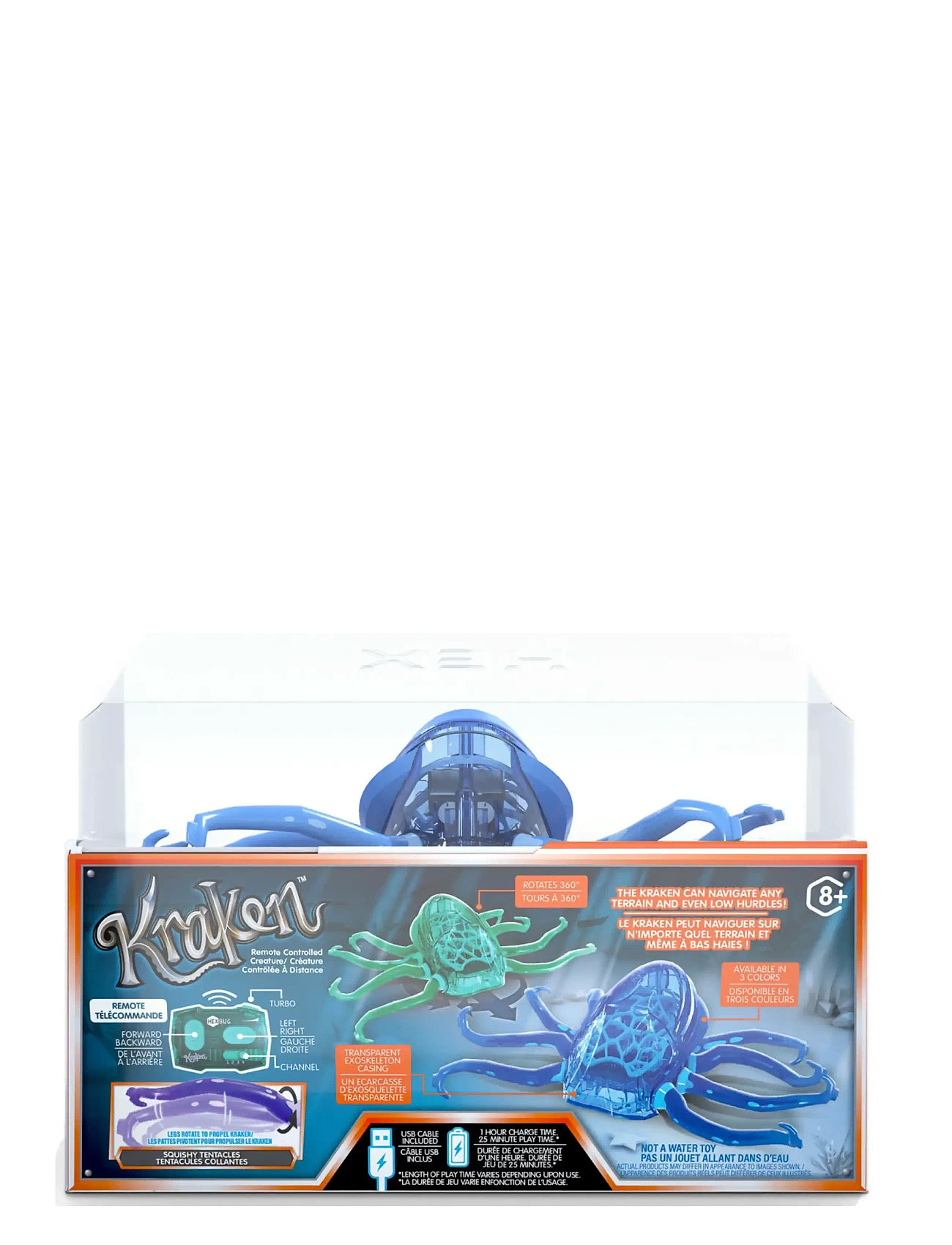 Hex Bots Hex Bots Rc Kraken, One Size, Blue, Interaktive Dyr > Robotter, Børn