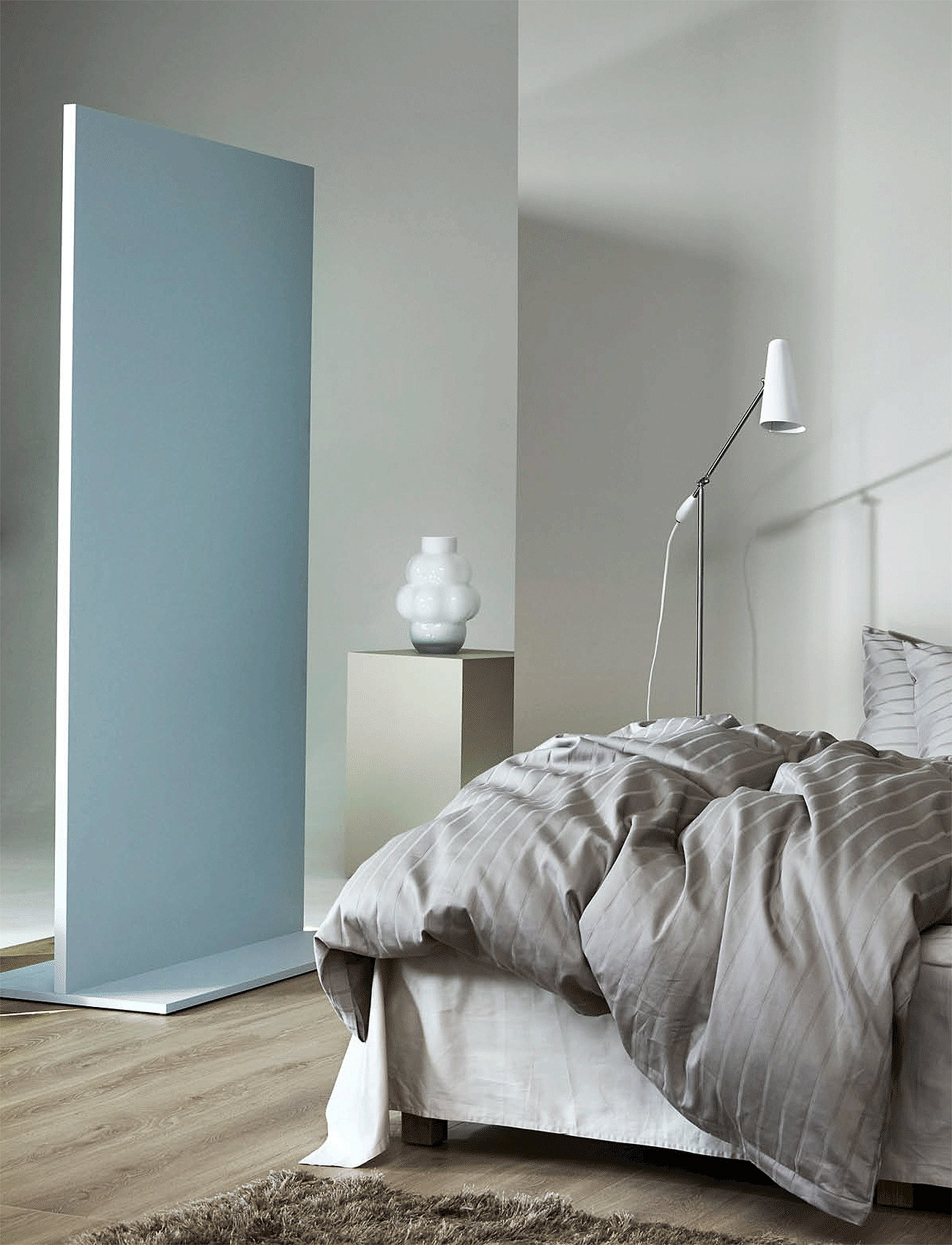 Høie of Scandinavia Milano Satin Sengetøj, 140X200;60X63 cm, Grey, Sengetekstiler > Sengesæt, Unisex