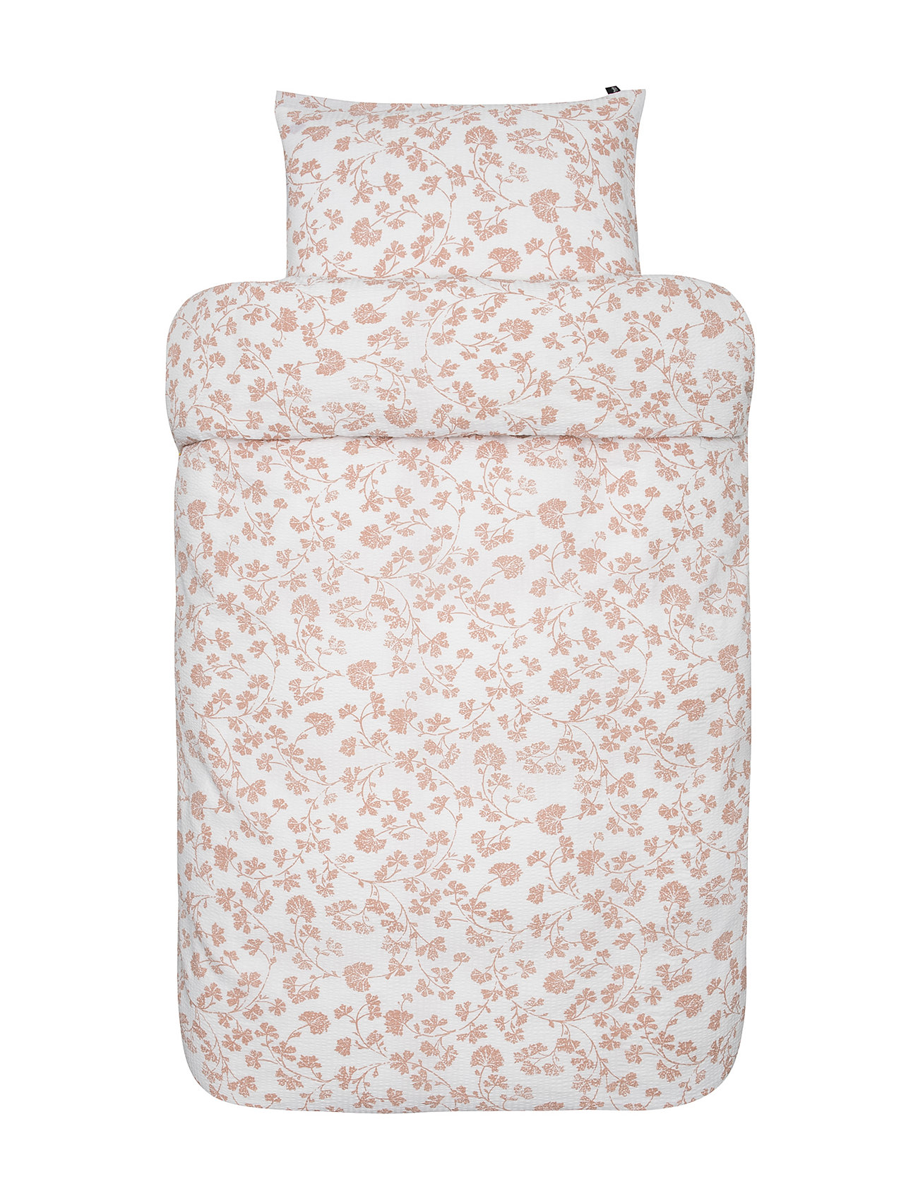 Aida Seersuvker Bedset Orange Høie Of Scandinavia