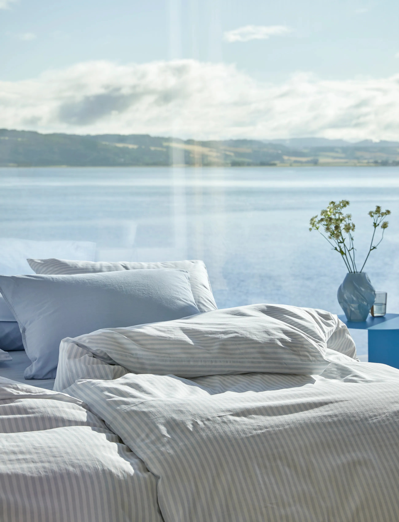 Høie of Scandinavia Tor Cotton Bed Set, 140X200/60X63, White, Sengetekstiler > Sengesæt, Unisex