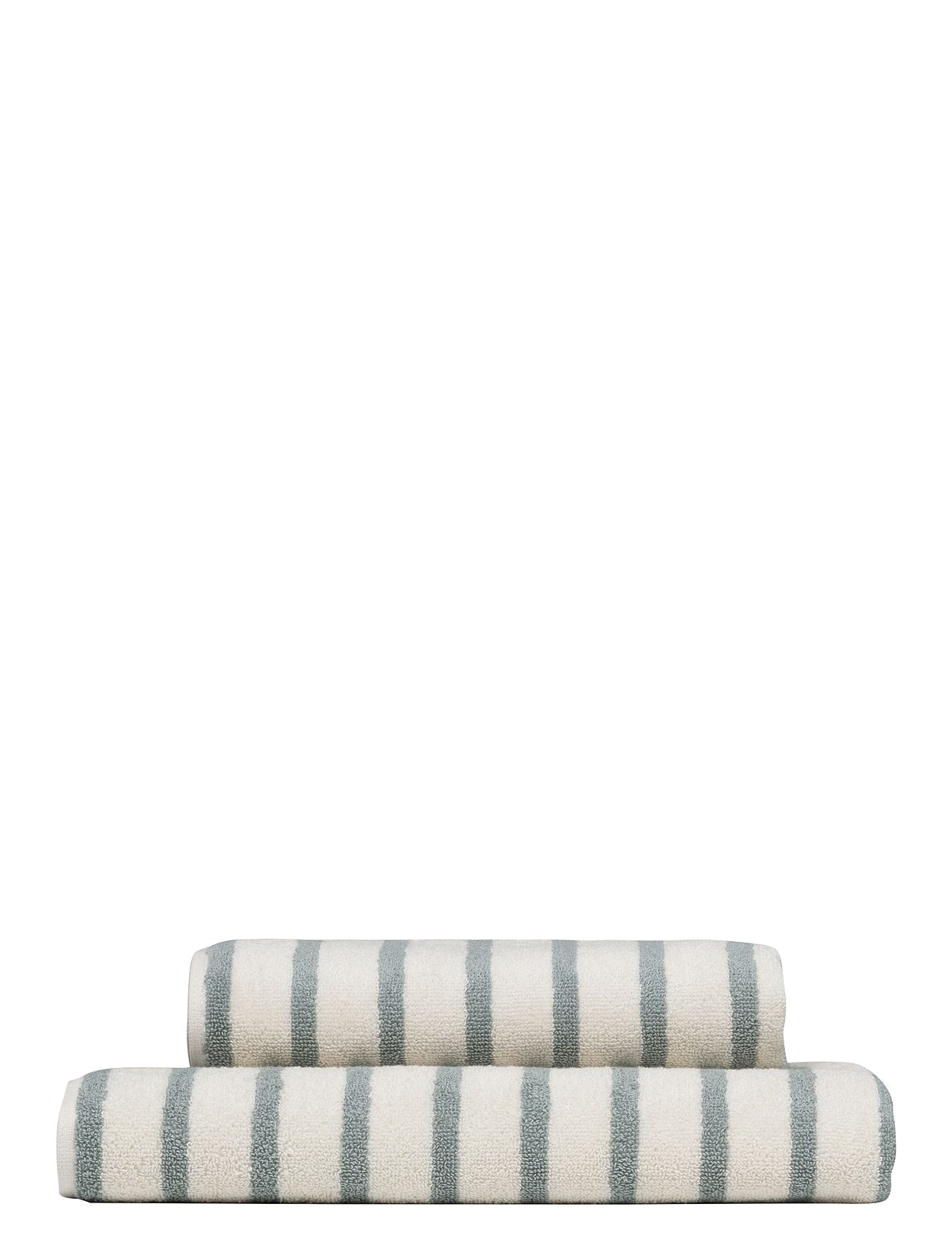 HØIE OF SCANDINAVIA Everyday Stripe Baumwolle Handtuch Grün - 50X90CM - Unisex