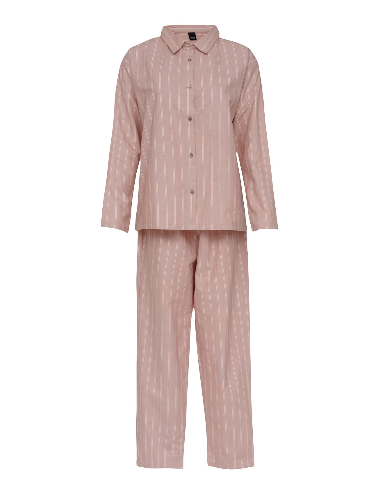 Pilen Yarndyed Flannel Pyjamas Pyjamas Nattøj Pink Høie Of Scandinavia