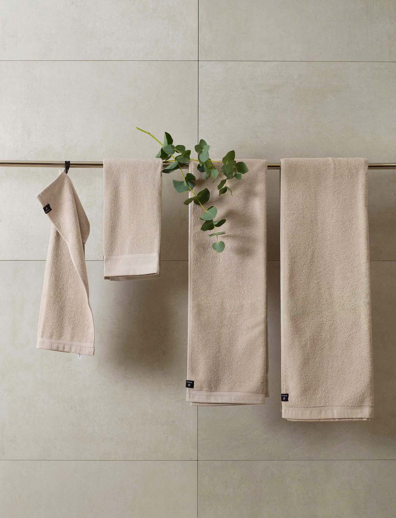 Himla Lina Towel, 30X50 cm, Beige, Tekstiler Til Badeværelset > Håndklæder, Unisex