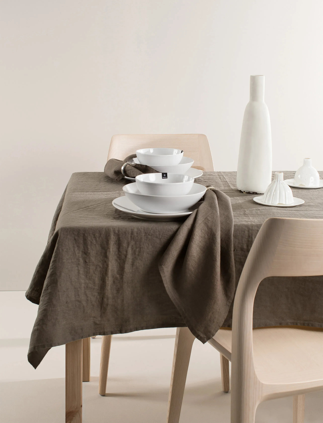 Himla Sunshine Tablecloth, 145X250 cm, Brown, Køkkentekstiler > Duge Og Bordløbere, Unisex