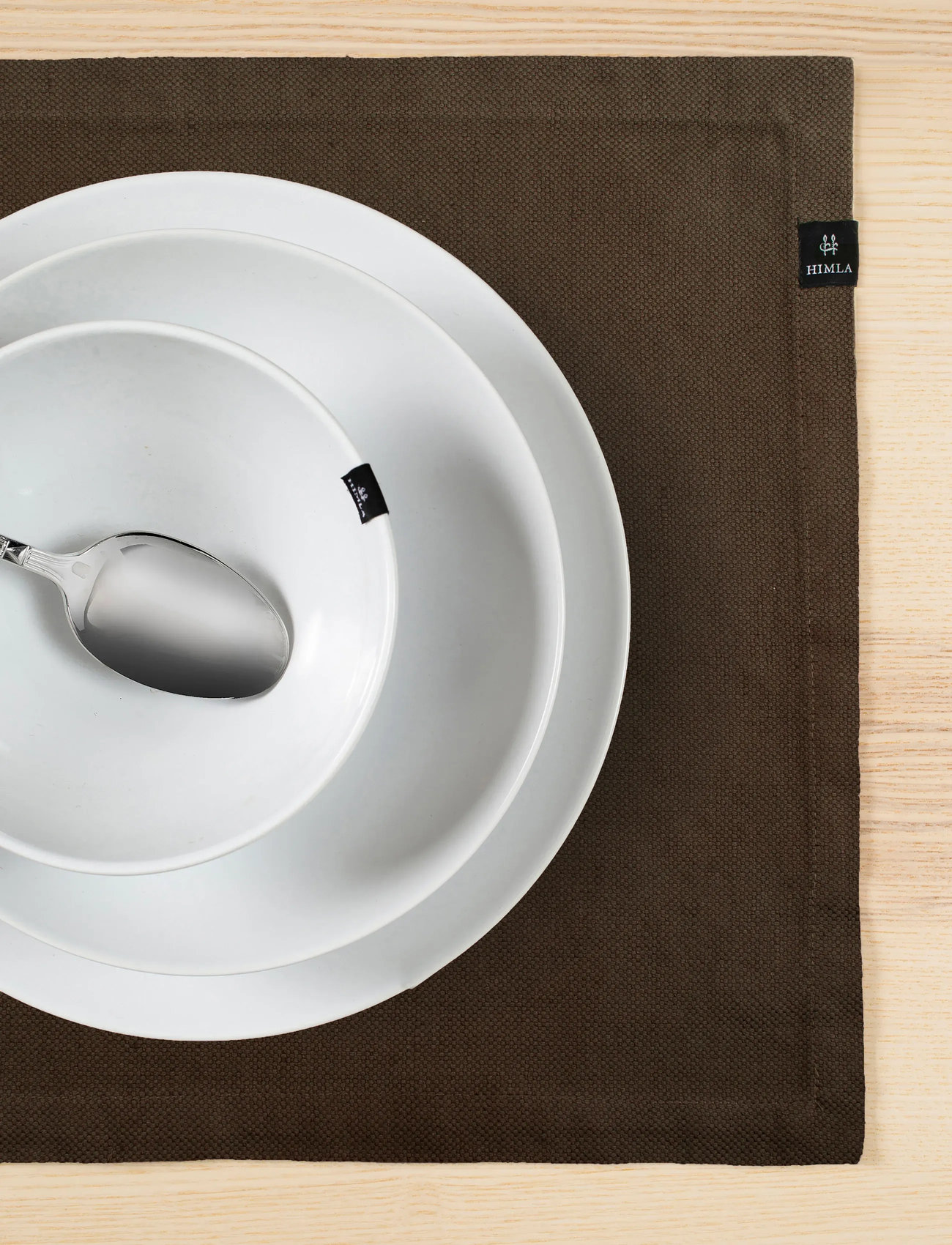 Himla Weekday Placemat, 37X50 cm, Brown, Køkkentekstiler > Dækkeservietter, Unisex