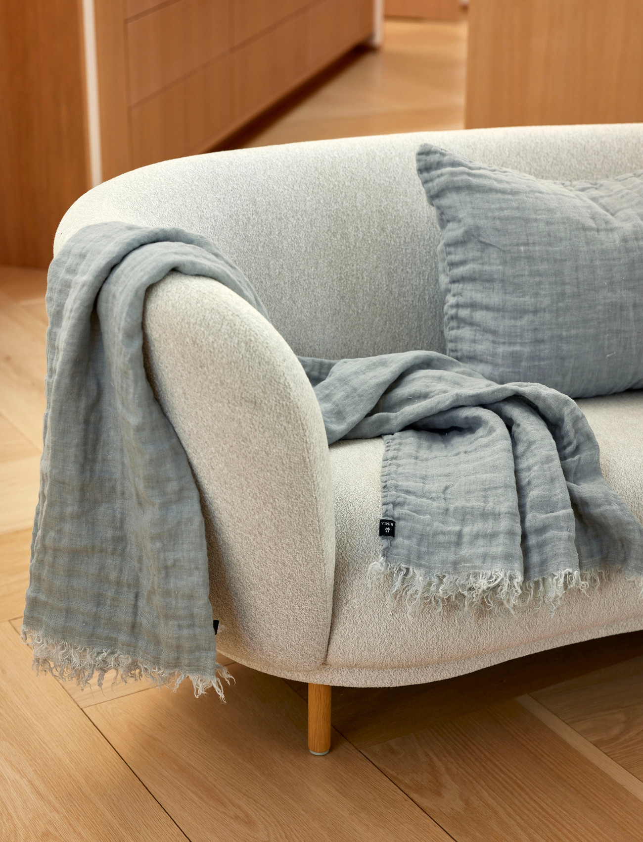 Himla Hannelin Throw, 130X170 cm, Grey, Puder & Tæpper > Tæpper & Plaider, Unisex