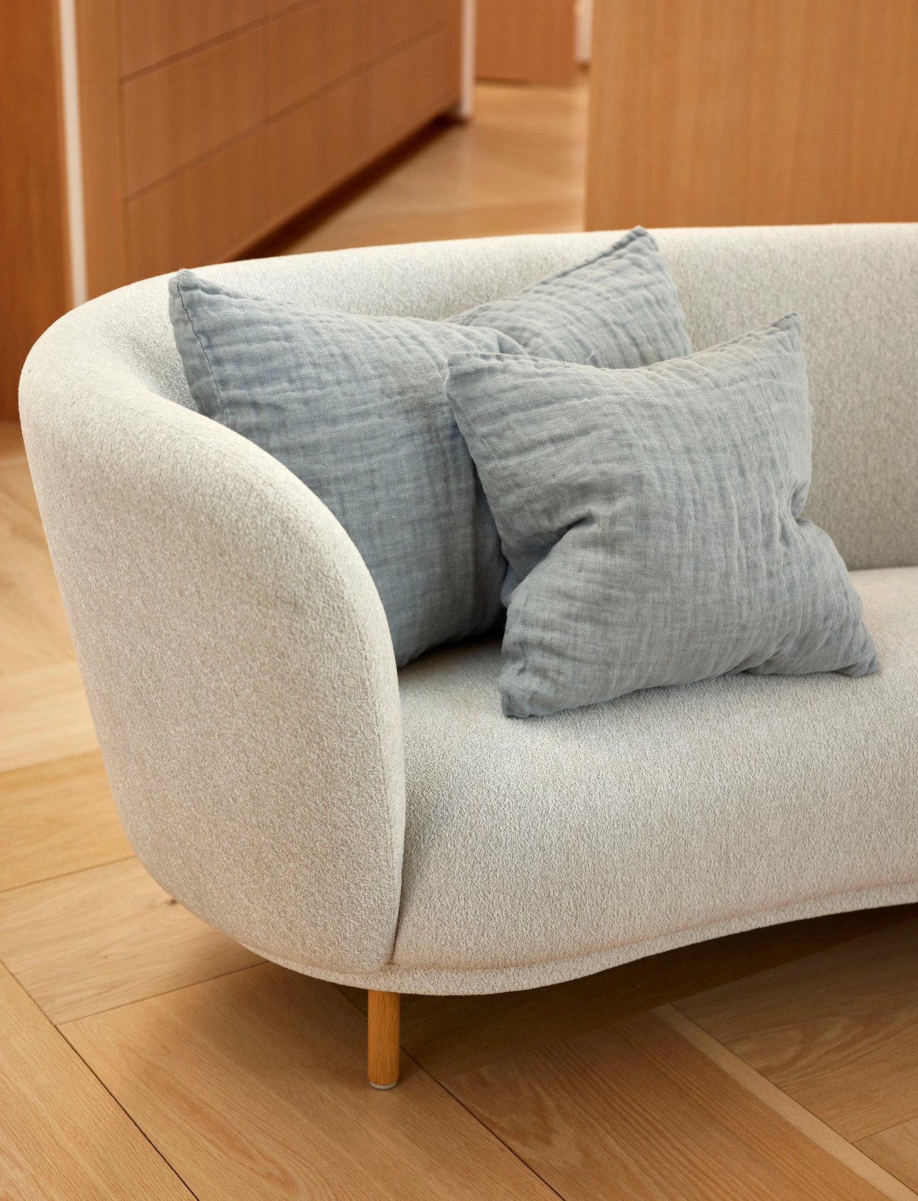 Himla Hannelin Cushioncover, 50X50 cm, Blue, Puder & Tæpper > Pudebetræk, Unisex