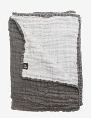 Hannelin Bedspread - CHARCOAL/WHITE