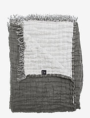 Hannelin Throw - CHARCOAL/WHITE