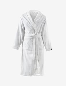 Lina Bath Robe - bathroom textiles - white